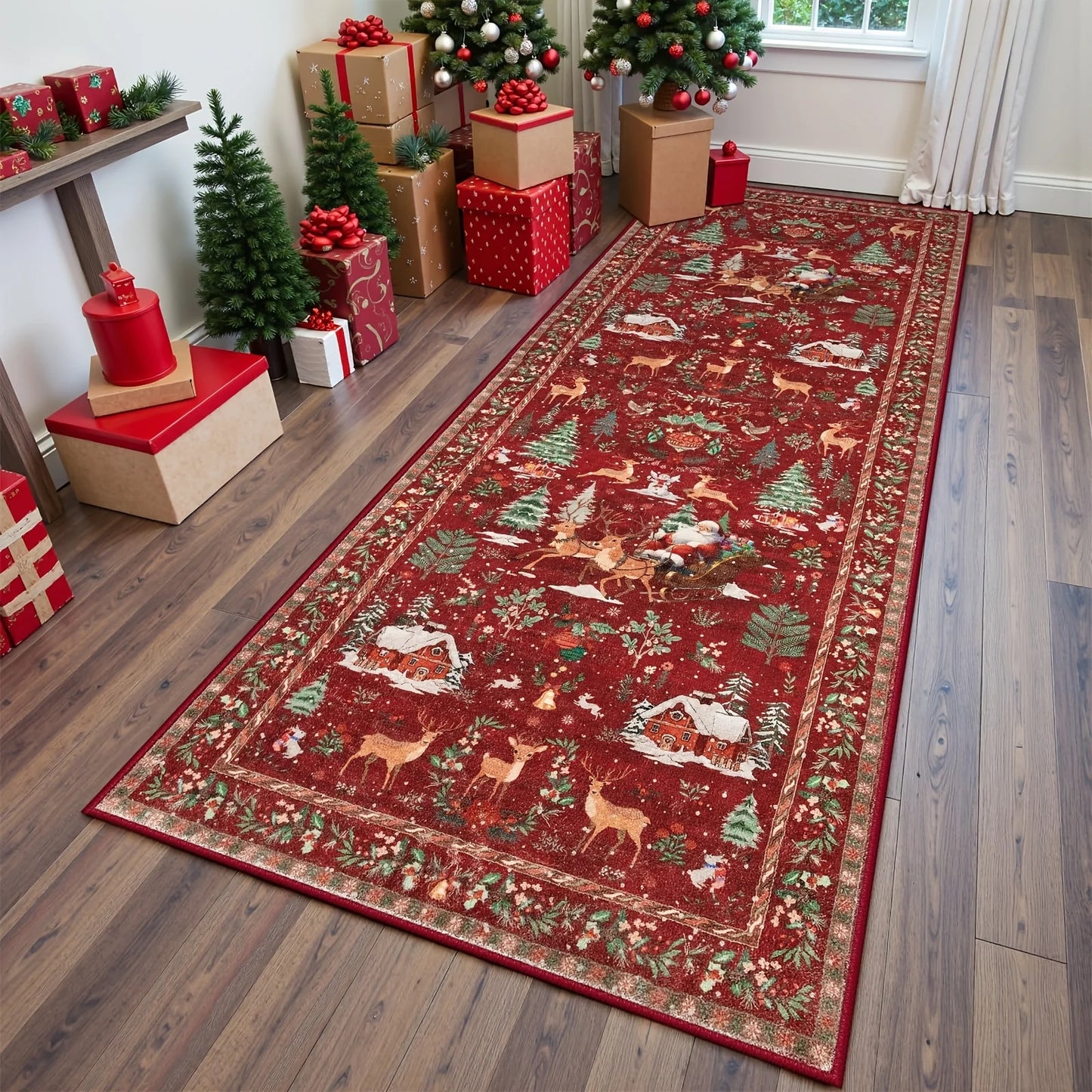 π₯ Last Day Deal 50% OFF π₯ Christmas Runner Rug